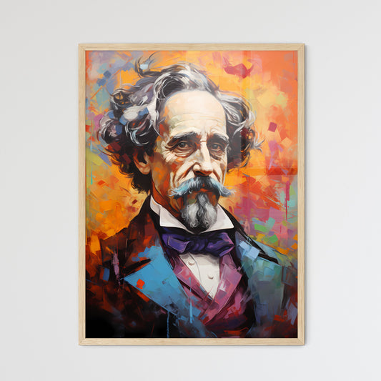 Charles Dickens - A Painting Of A Man With A Mustache Default Title