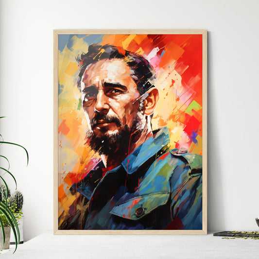 Fidel Castro - A Painting Of A Man With A Beard Default Title