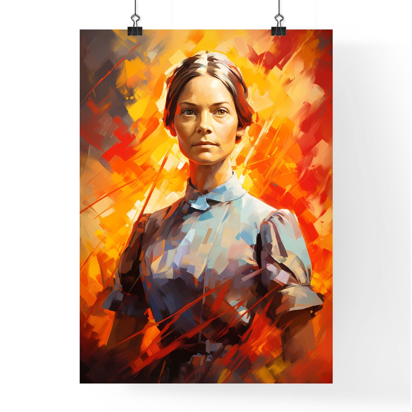 Florence Nightingale - A Painting Of A Woman In A Dress Default Title