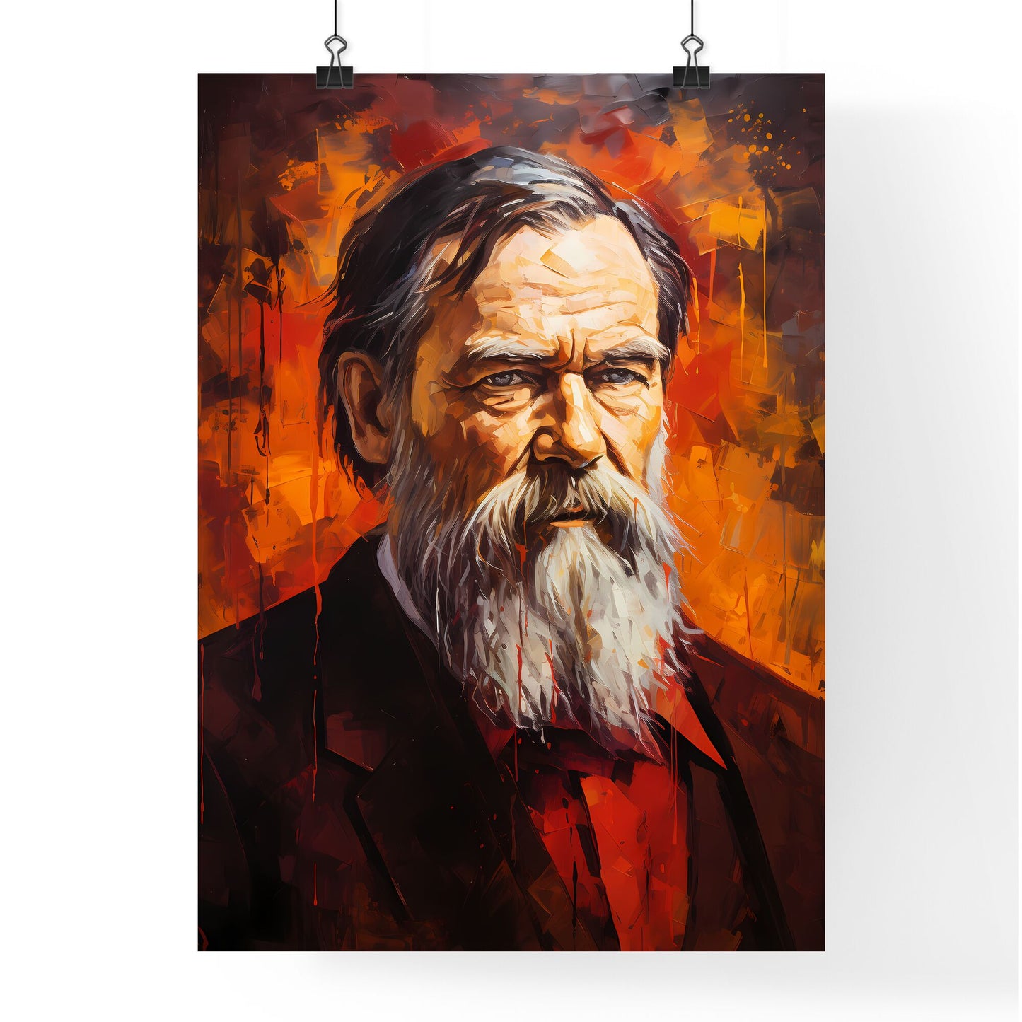 Friedrich Engels - A Painting Of A Man With A Beard Default Title