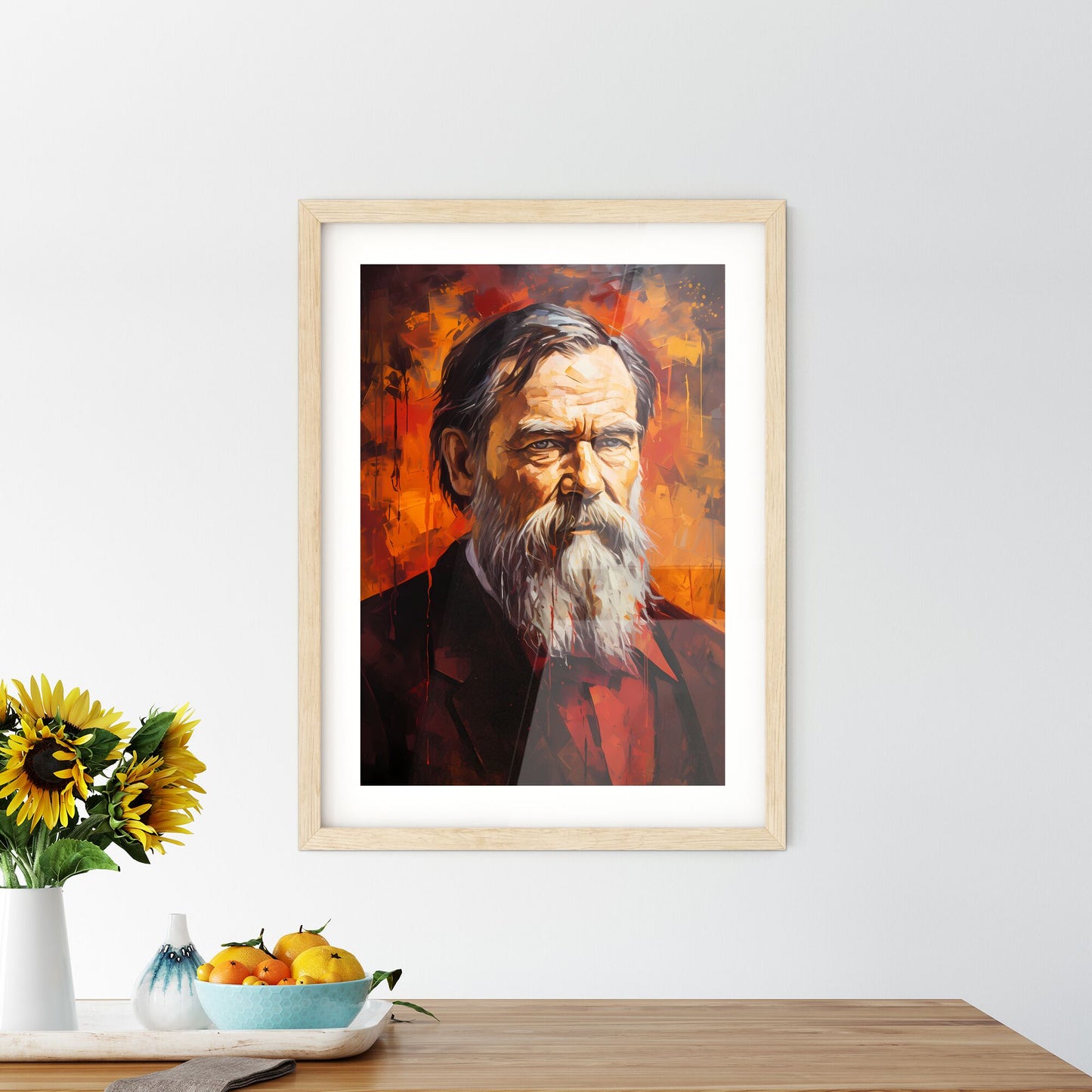 Friedrich Engels - A Painting Of A Man With A Beard Default Title