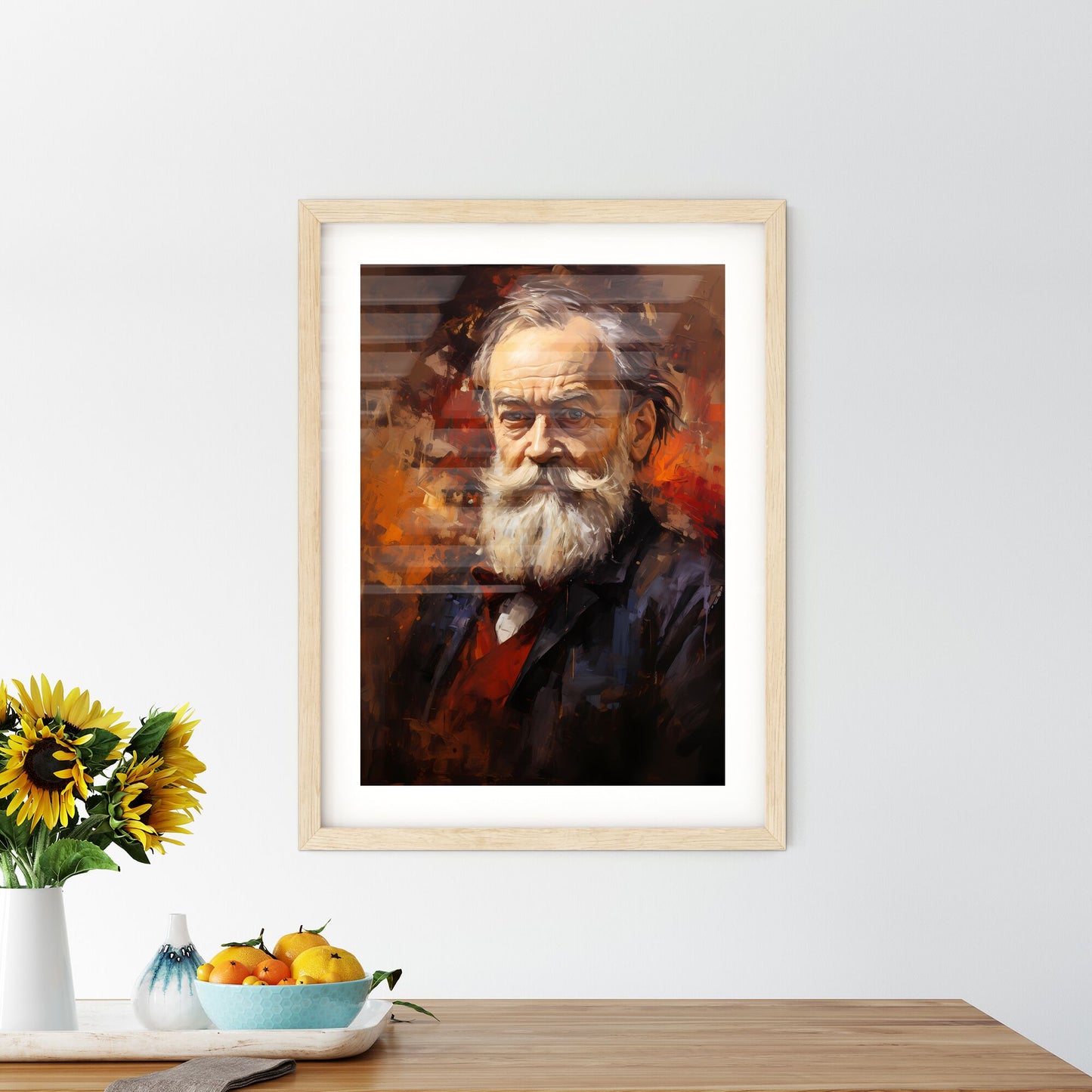 Galileo Galilei - A Painting Of A Man With A White Beard Default Title