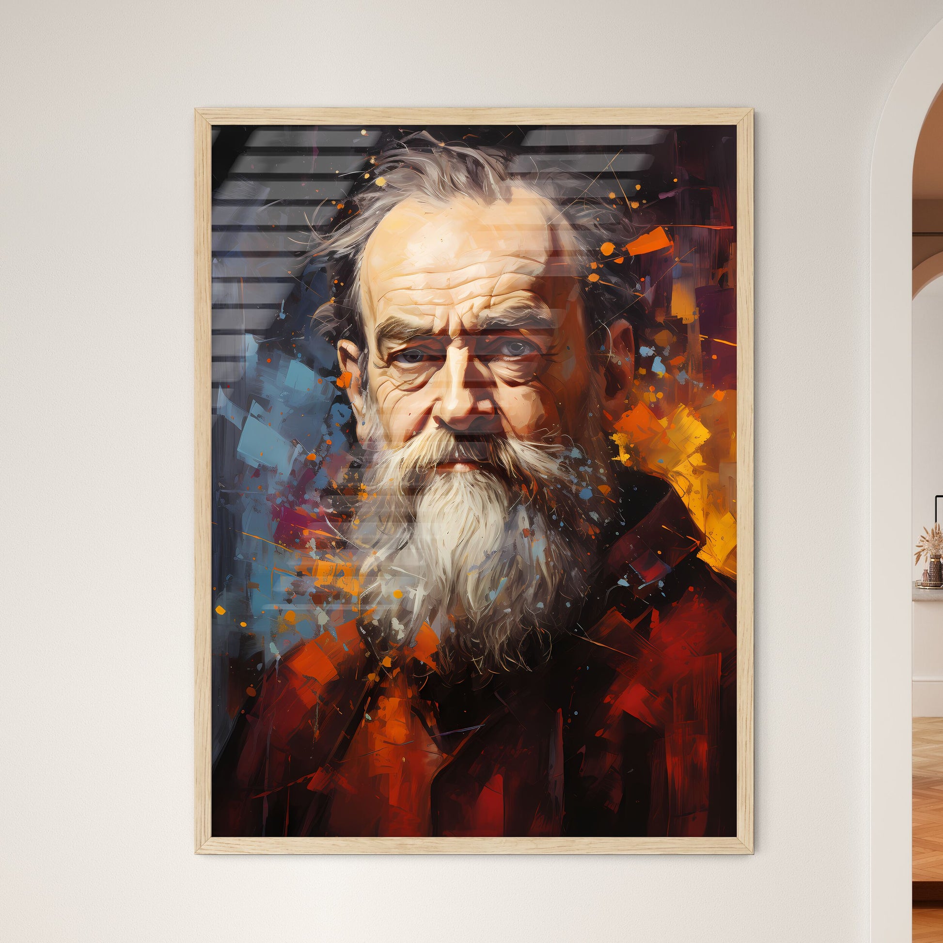 Galileo Galilei - A Painting Of A Man With A Beard Default Title