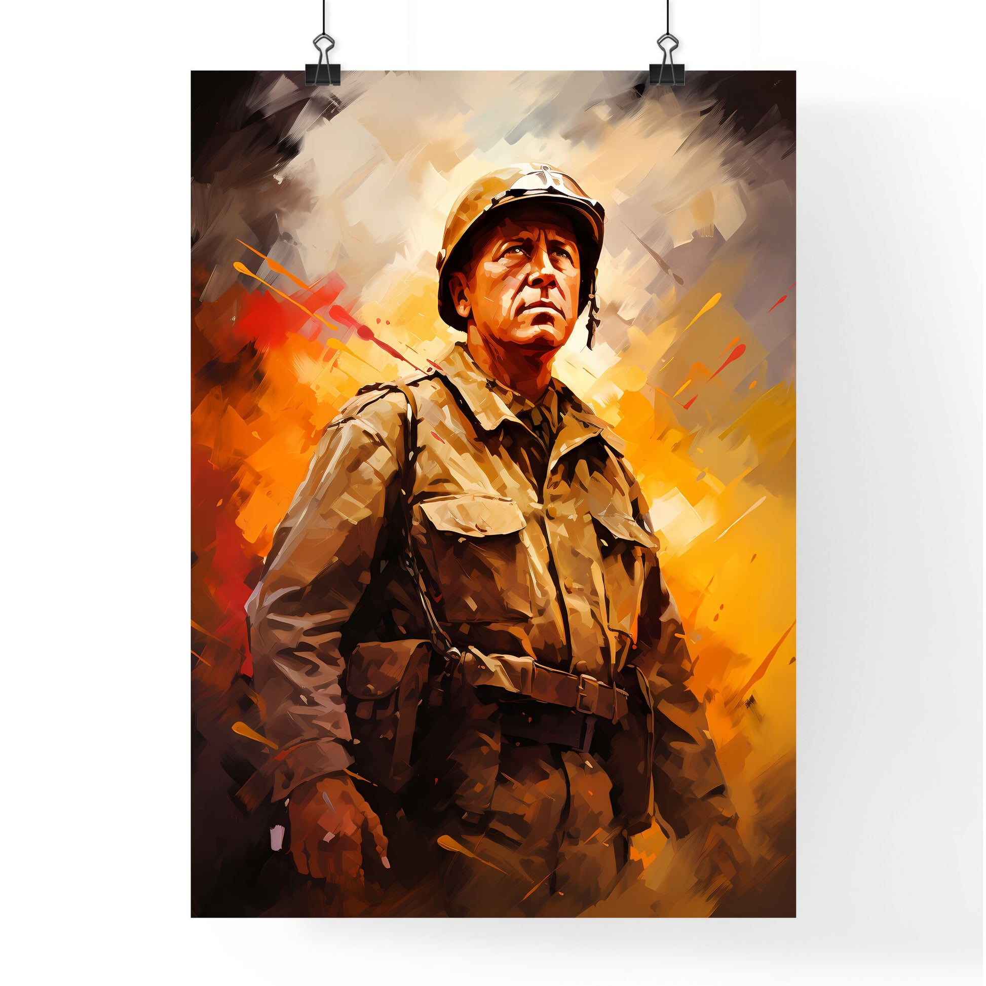 General George Patton - A Man In A Military Uniform Default Title