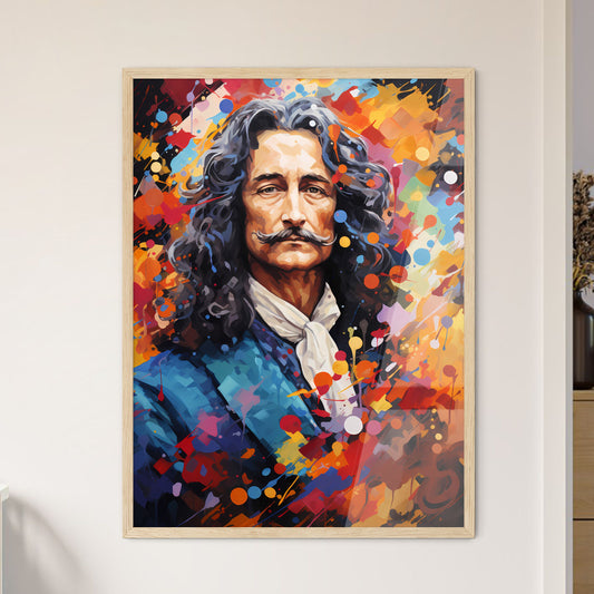 Gottfried Wilhelm Leibniz - A Painting Of A Man With Long Curly Hair And A Mustache Default Title