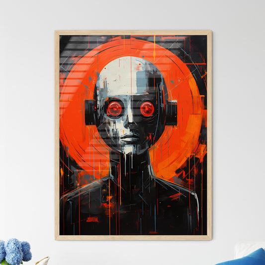 Hal 9000 - A Painting Of A Robot With Red Eyes Default Title