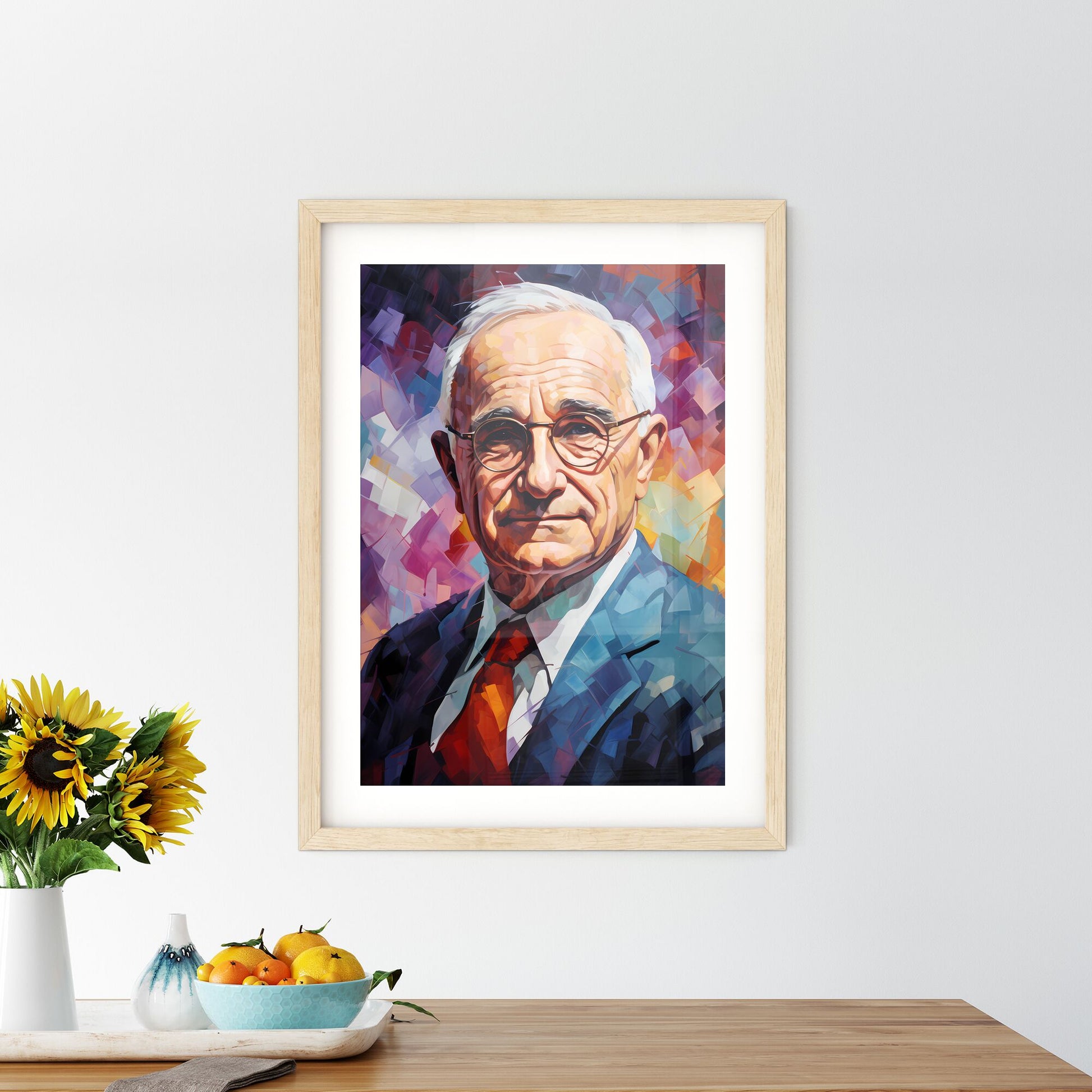 Harry S. Truman - A Man Wearing Glasses And A Suit Default Title