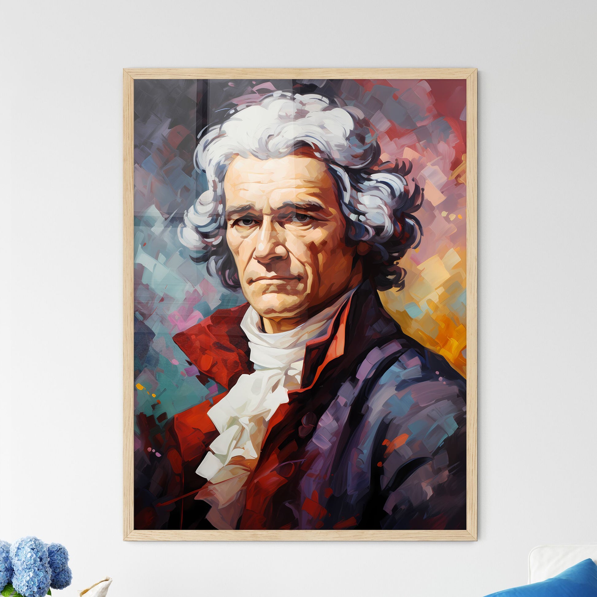 Jean-Jacques Rousseau - A Painting Of A Man With White Hair Default Title