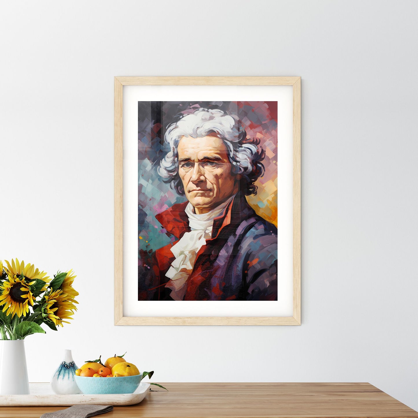 Jean-Jacques Rousseau - A Painting Of A Man With White Hair Default Title