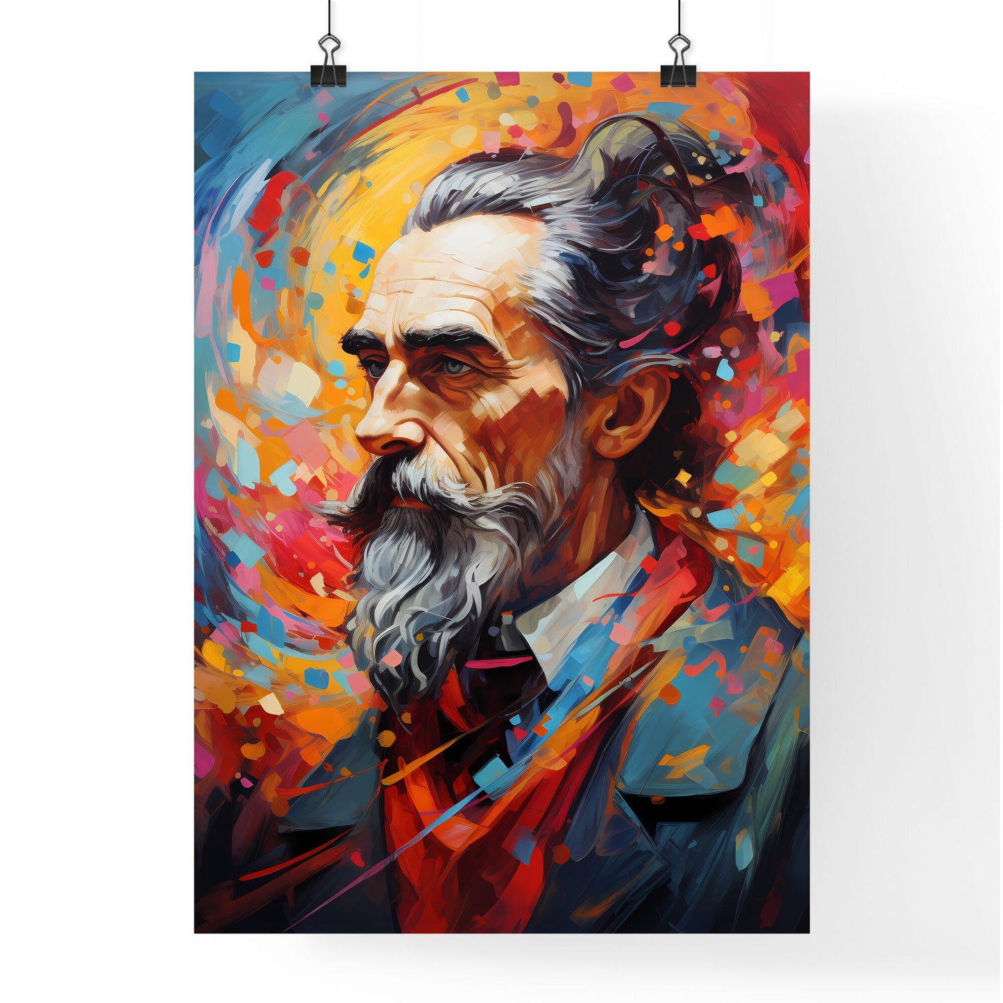 Johannes Kepler - A Painting Of A Man With A Beard Default Title