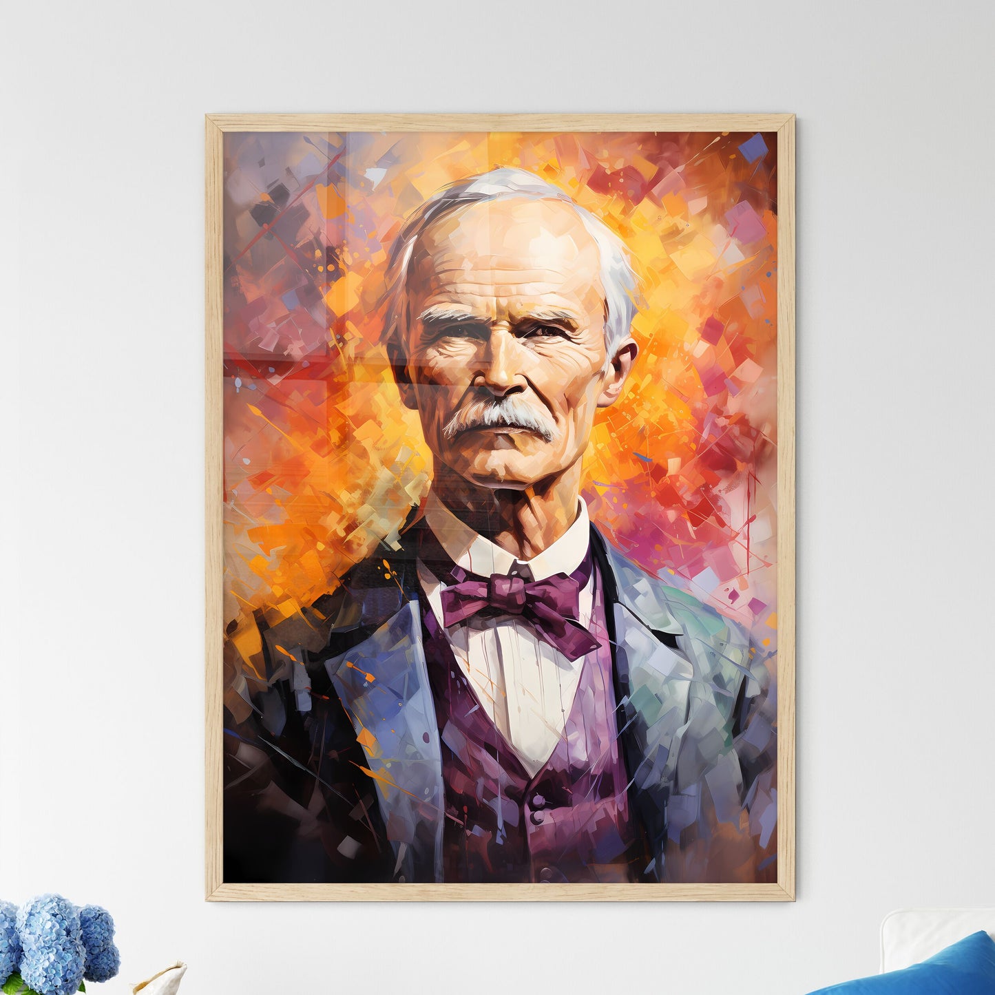 John D. Rockefeller - A Painting Of A Man With A Mustache Default Title