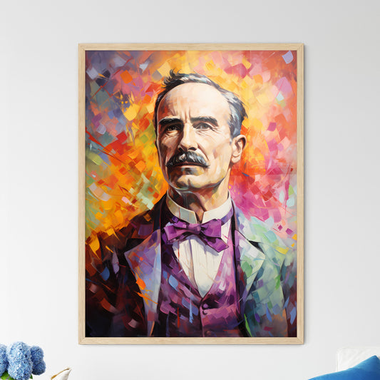 John M Keynes - A Painting Of A Man With A Mustache Default Title