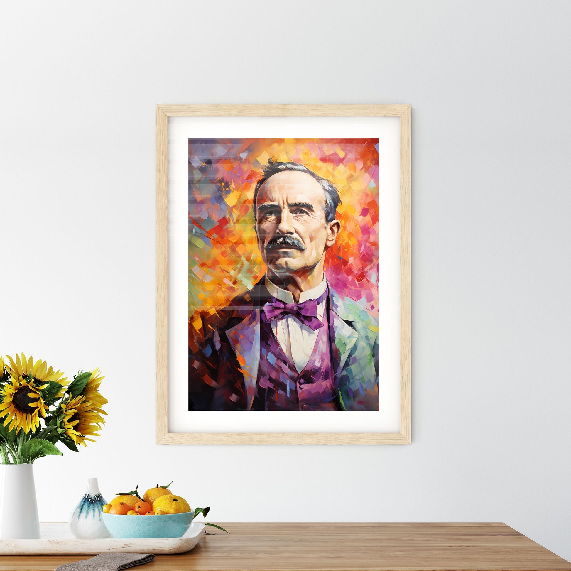 John M Keynes - A Painting Of A Man With A Mustache Default Title