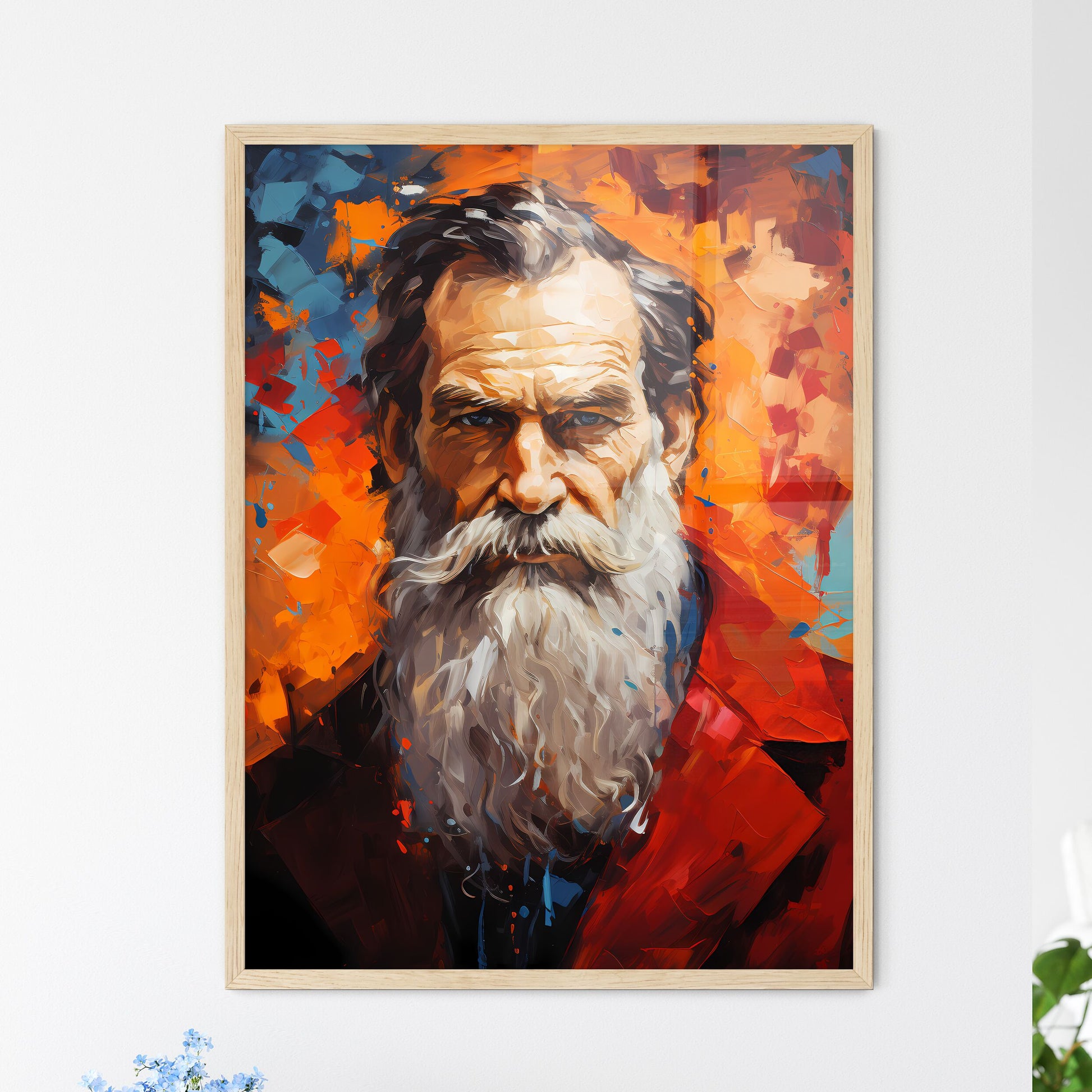 Leo Tolstoy - A Painting Of A Man With A Long White Beard Default Title