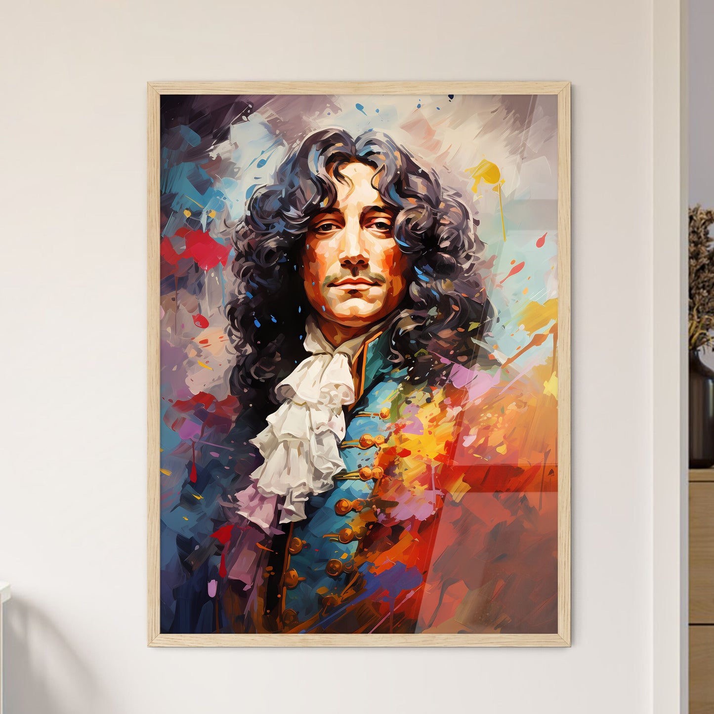 Louis Xiv - A Painting Of A Man With Long Curly Hair Default Title