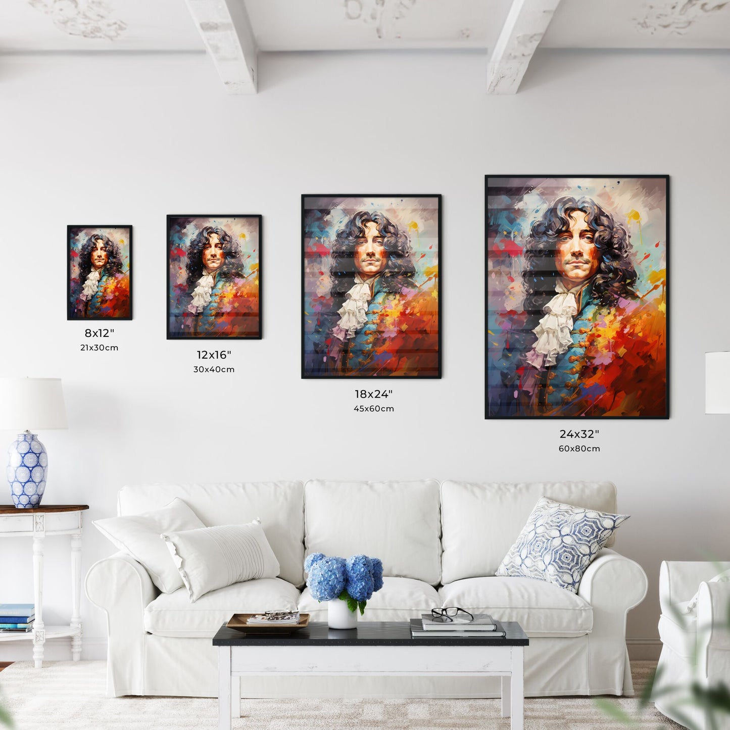 Louis Xiv - A Painting Of A Man With Long Curly Hair Default Title