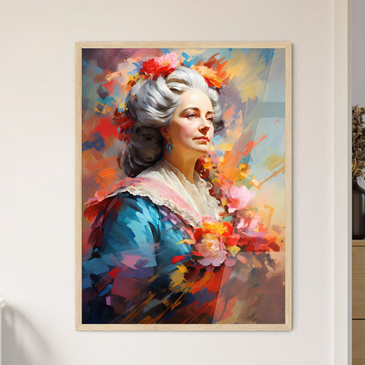 Maria Theresa - A Painting Of A Woman With Flowers Default Title