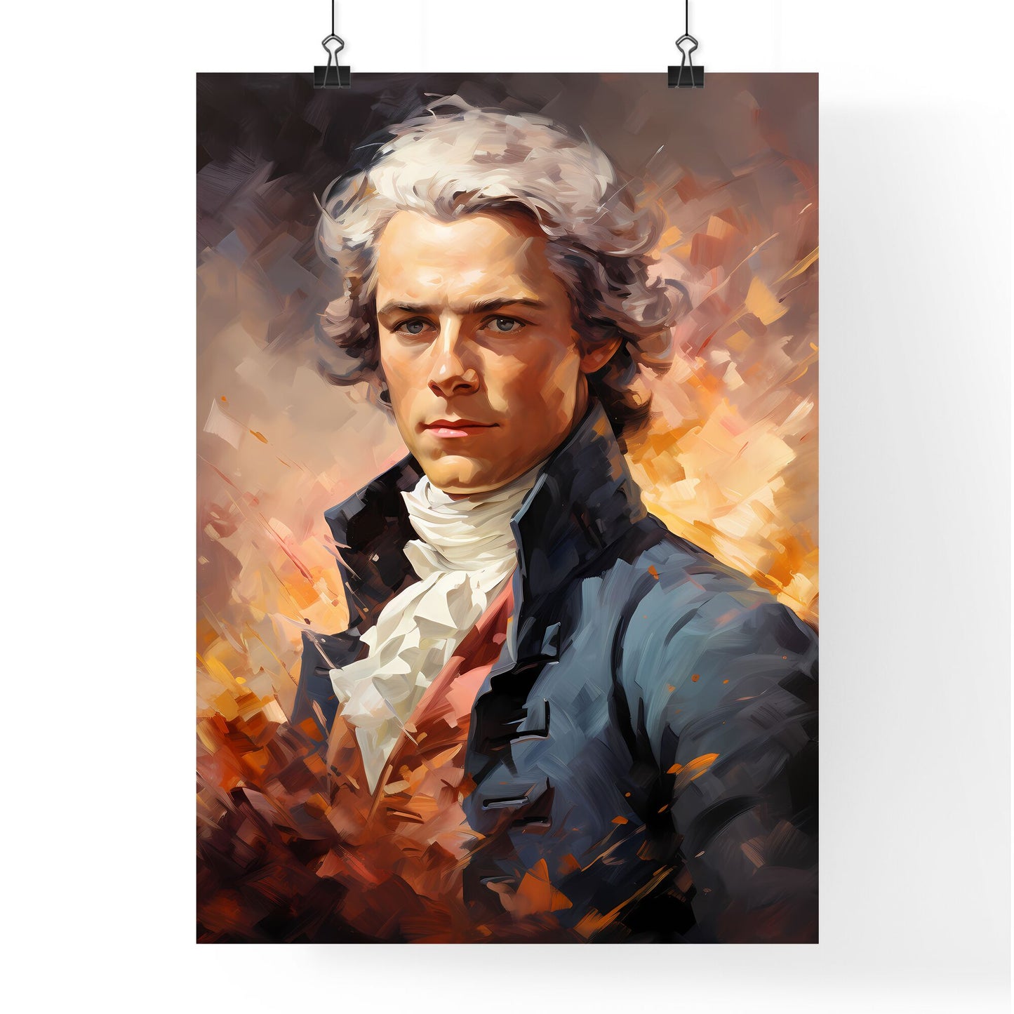 Maximilien Robespierre - A Man With White Hair And A Blue Jacket Default Title