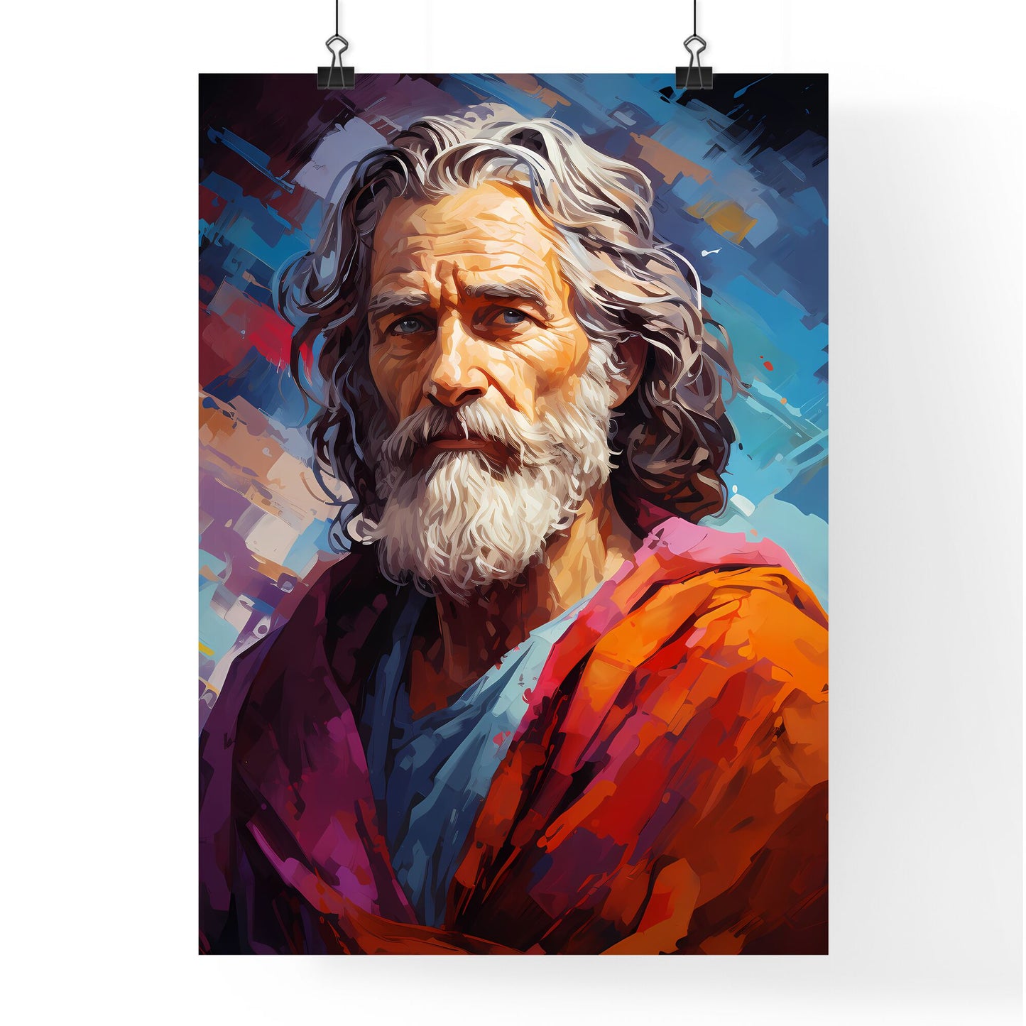 Moses - A Painting Of A Man With A Beard Default Title