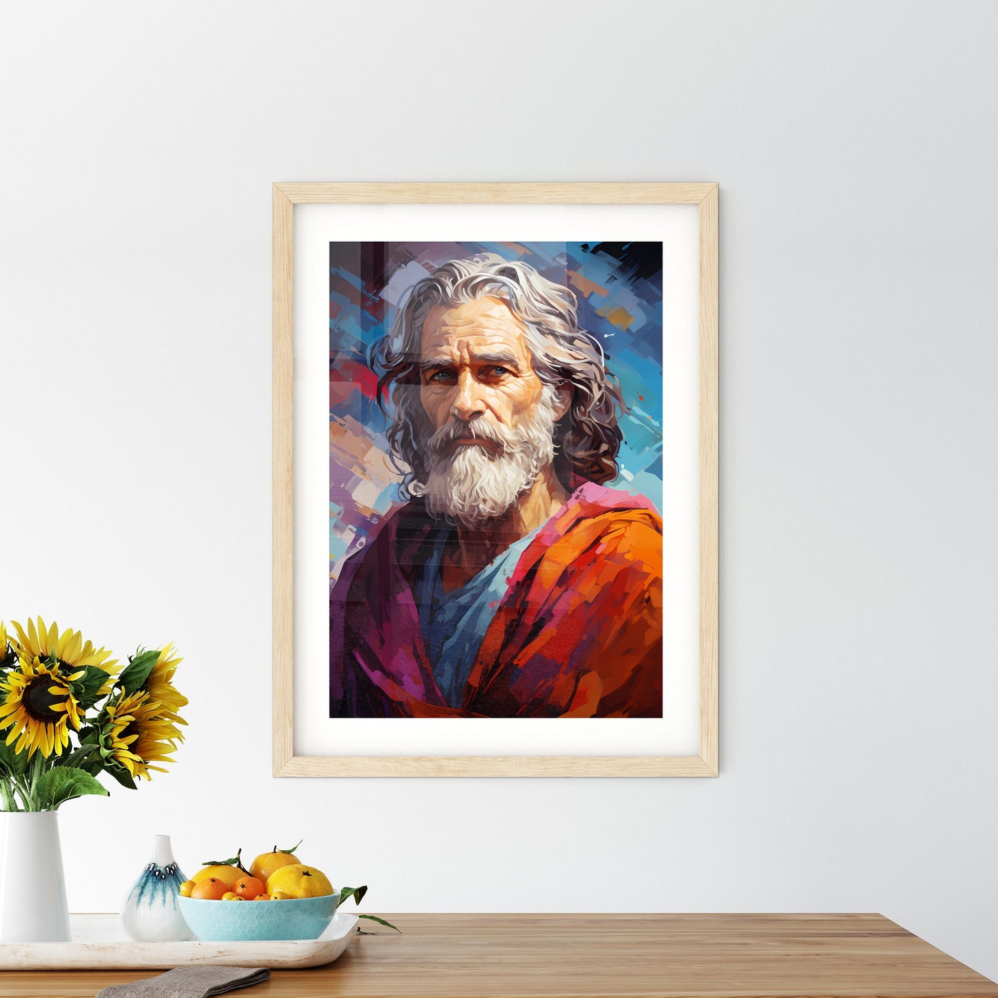 Moses - A Painting Of A Man With A Beard Default Title