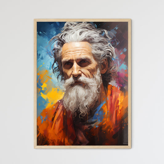 Moses - A Painting Of A Man With A White Beard Default Title