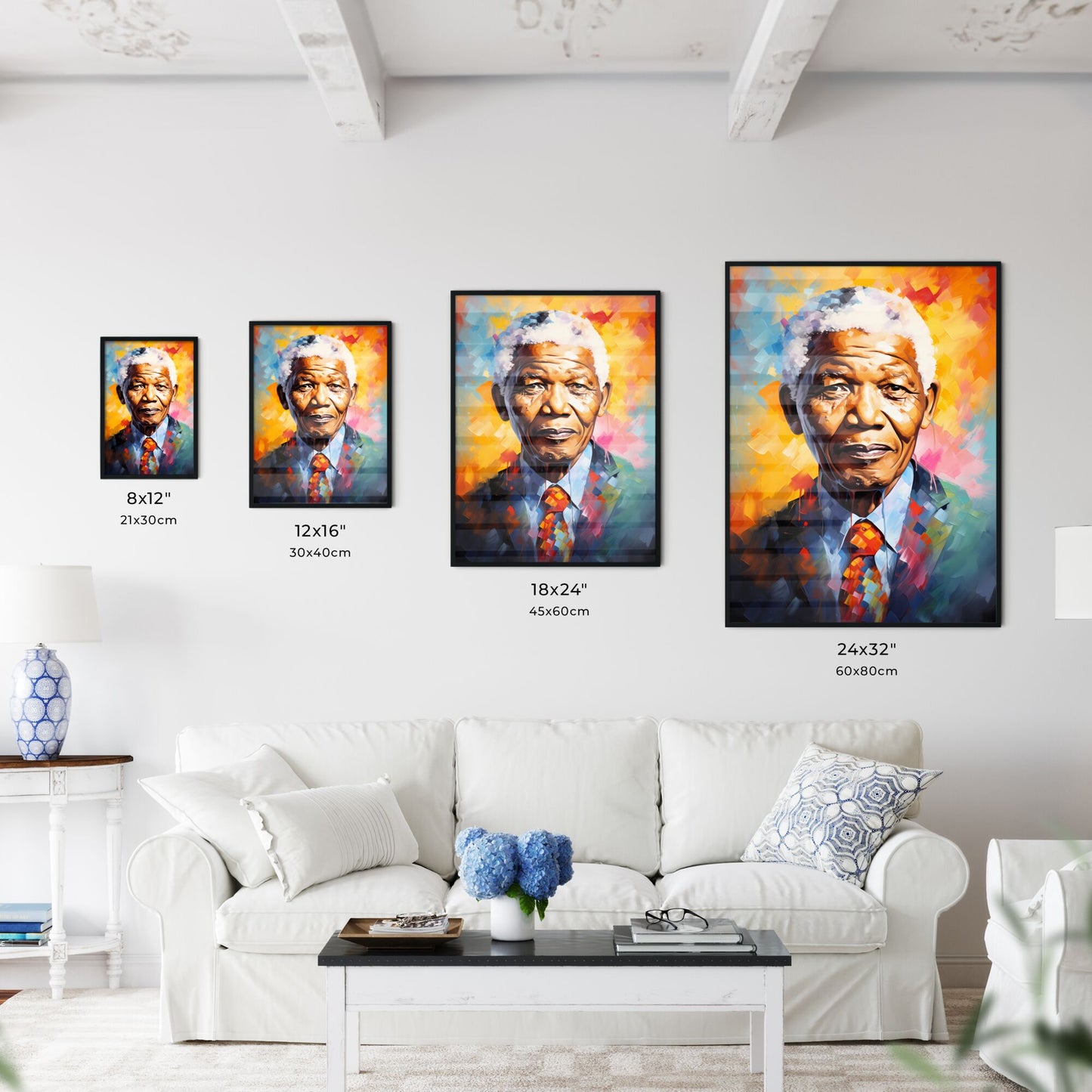 Nelson Mandela - A Painting Of A Man Default Title