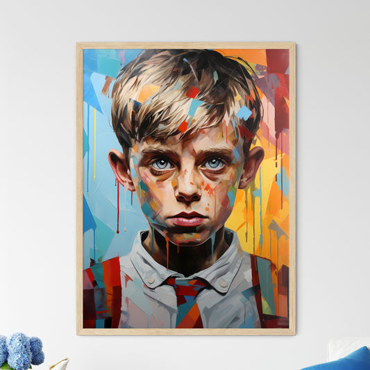 Oskar Matzerath The Tin Drum - A Boy With Blue Eyes And Red And White Striped Shirt Default Title