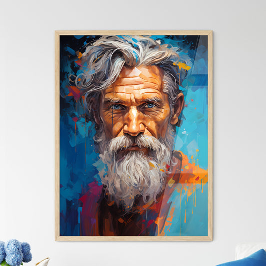 Pythagoras Of Samos - A Painting Of A Man With A White Beard Default Title