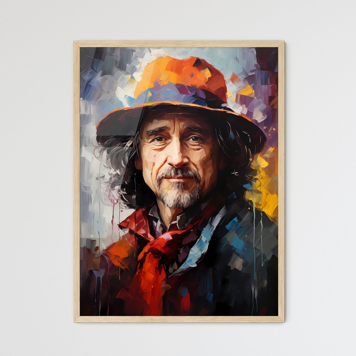 Rembrandt - A Painting Of A Man Wearing A Ha - Framed Art Print