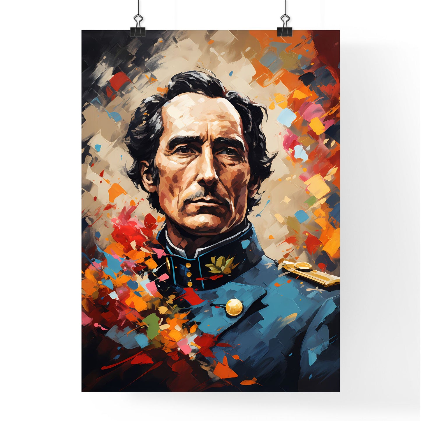 Simon Bolivar - A Painting Of A Man In A Military Uniform Default Title