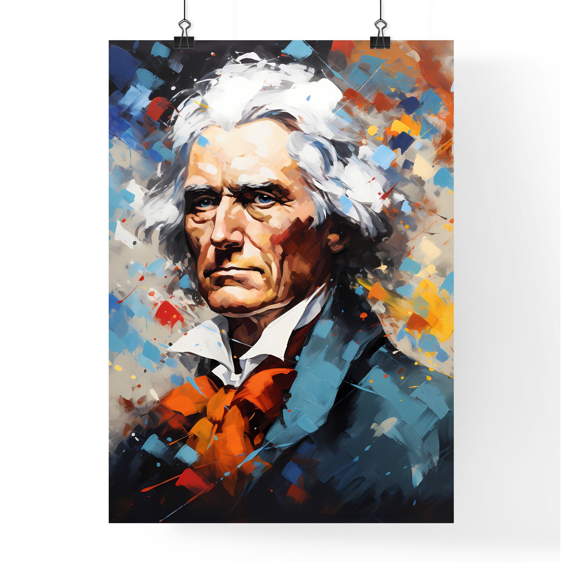 Thomas Jefferson - A Painting Of A Man With White Hair Default Title