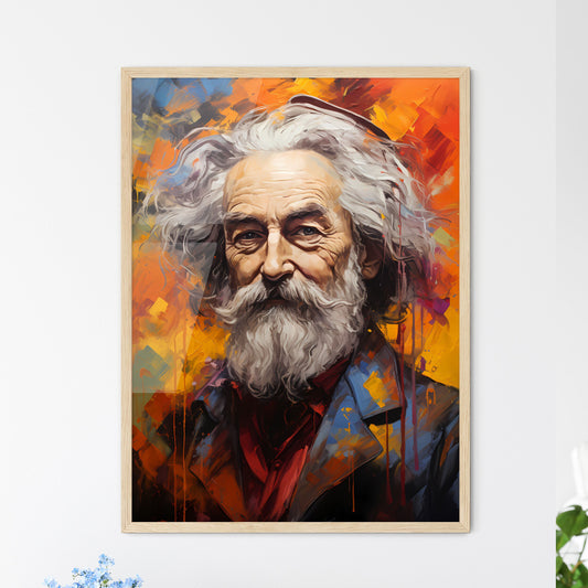 Walt Whitman - A Painting Of A Man With A Long White Beard Default Title