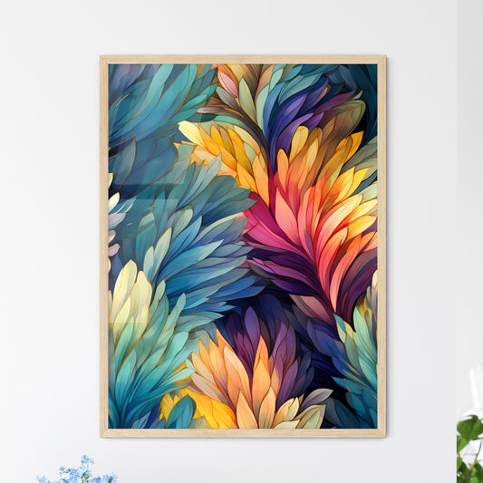 Art Deco Style Seamless Pattern - A Colorful - Framed Art Print