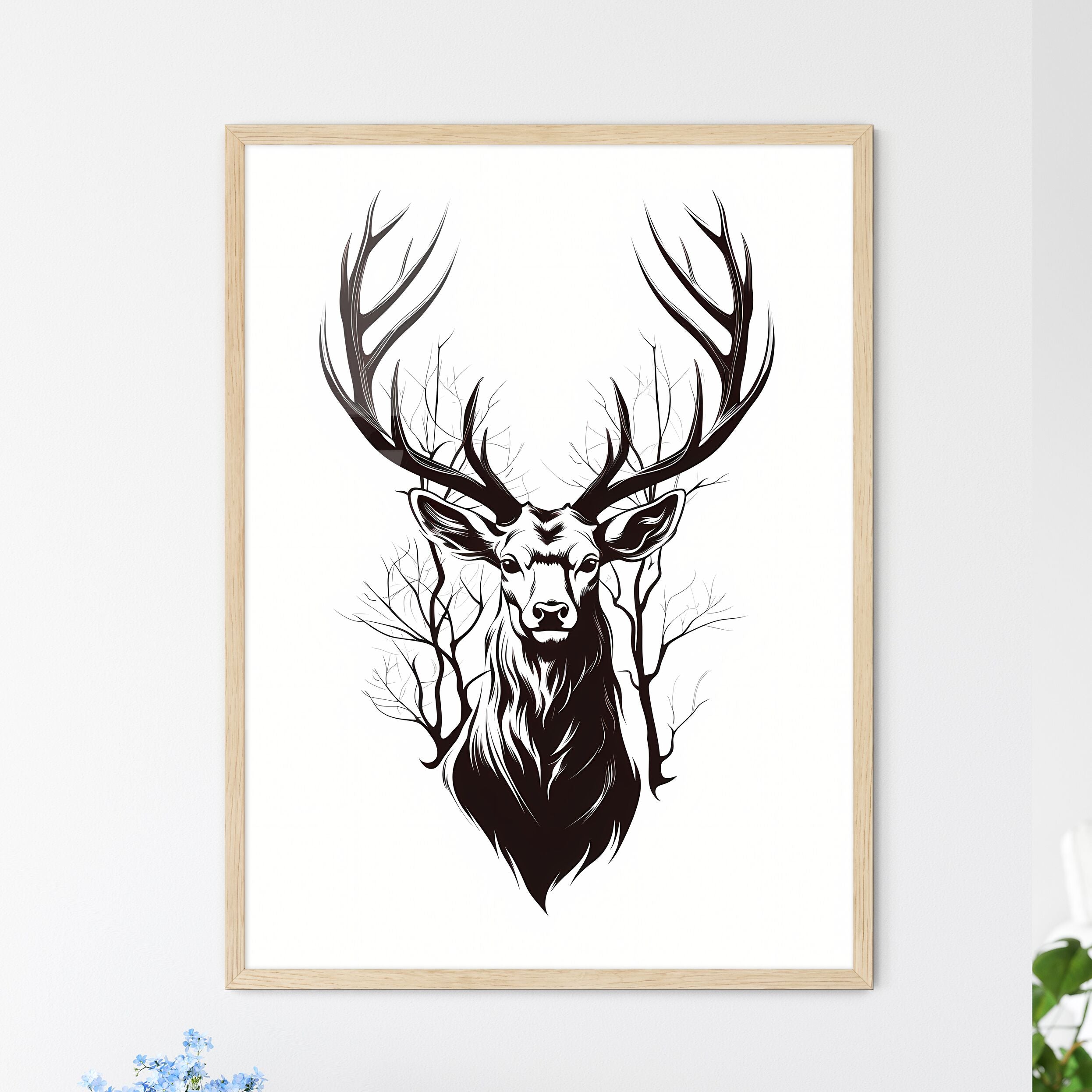 Deer Drawing Stock Illustration - Download Image Now - Deer, Illustration,  Stag - iStock