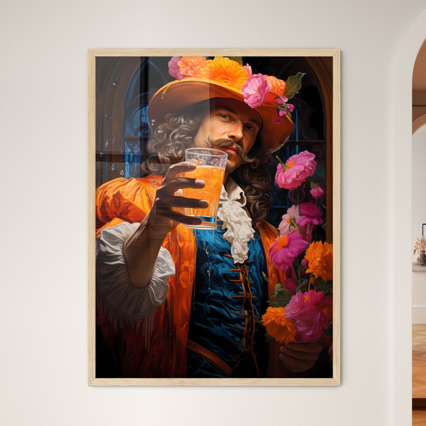 Bushwacker Cocktail - A Man In A H - Framed Art Print