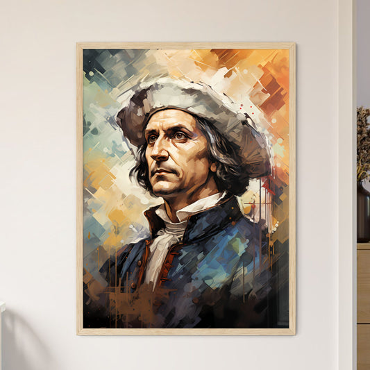 Christopher Columbus From A Victorian Book - - Framed Art Print