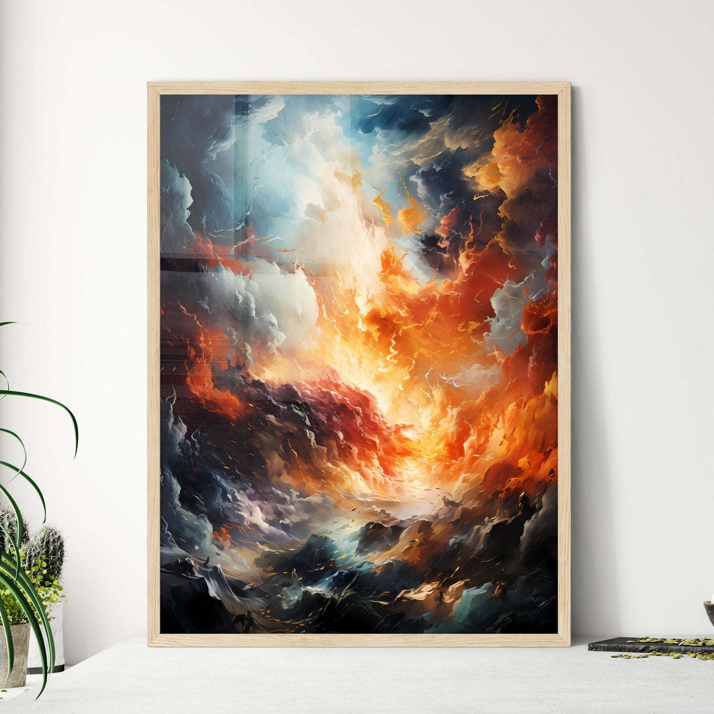 Comic Book Background - A Colorful C - Framed Art Print