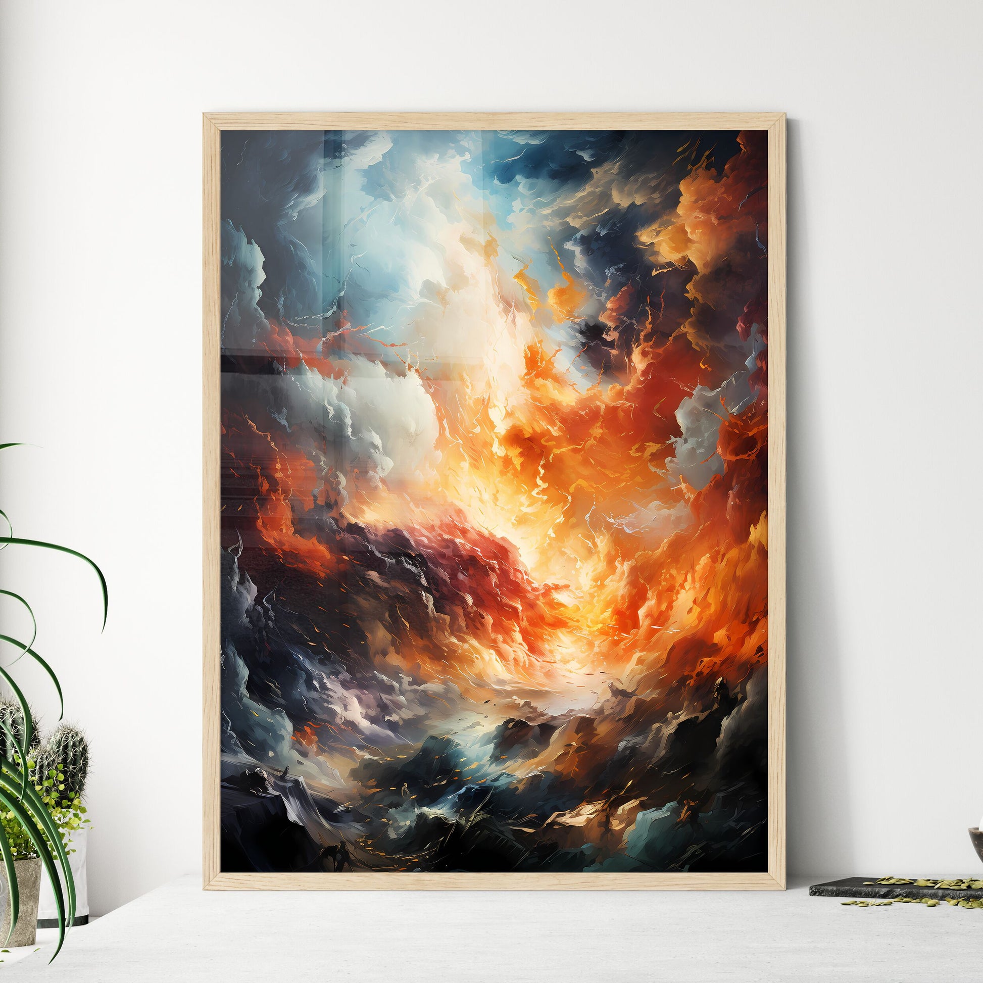 Comic Book Background - A Colorful C - Framed Art Print