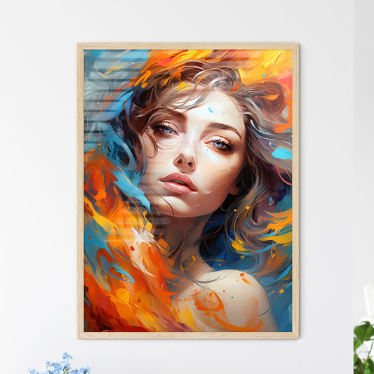 Comic Book Expressions - A Woman With - Framed Art Print