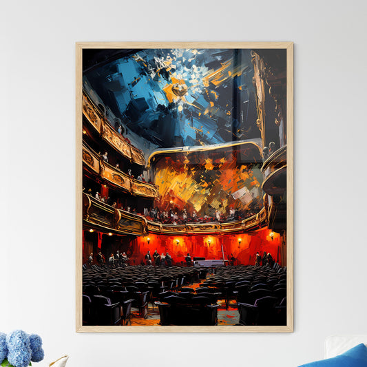 Cool Retro Style Theater Design From The 195 - Framed Art Print