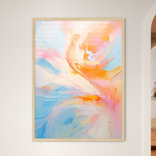 Digital Abstract Art Colorful Abstract Backg - Framed Art Print