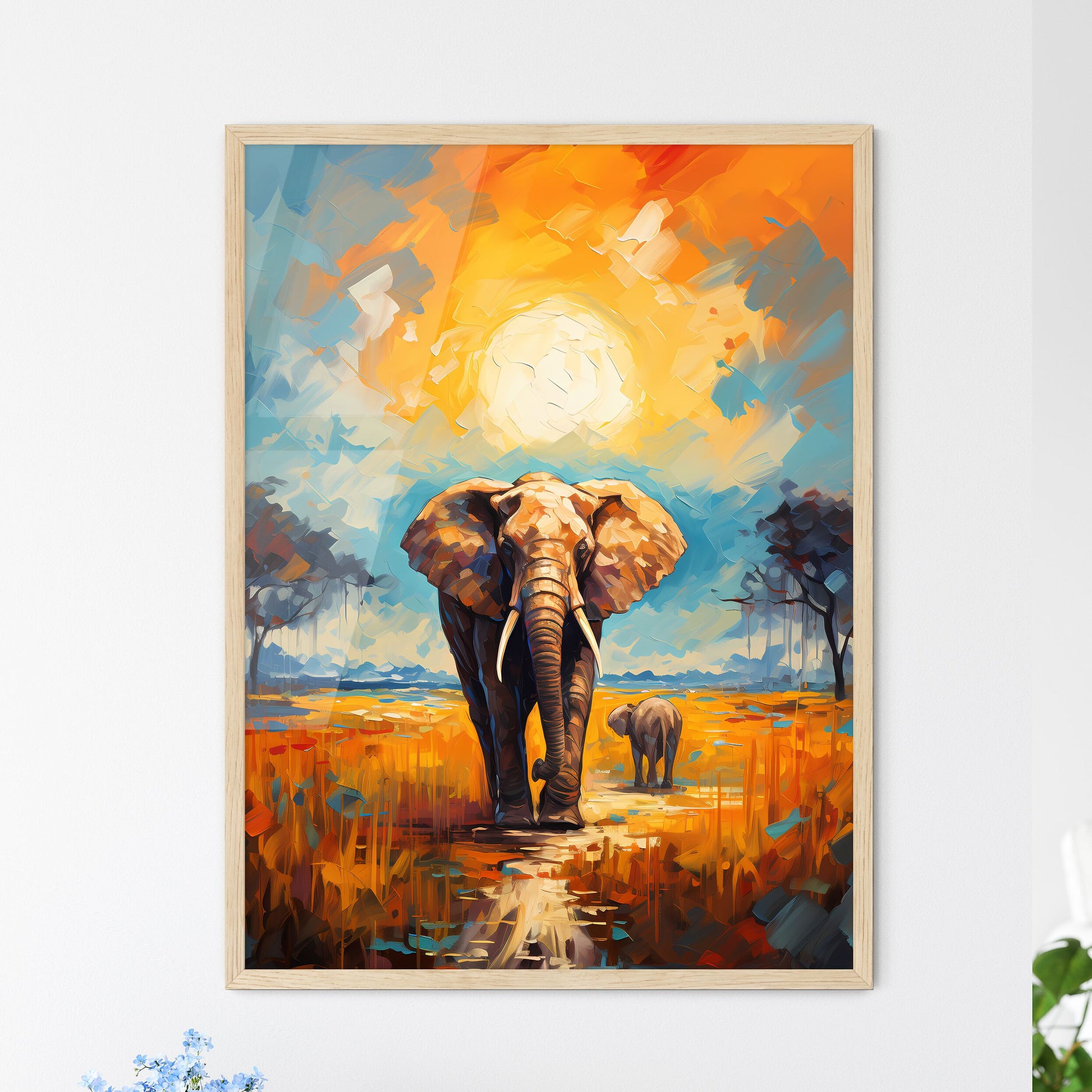 Elephant Rear View Masai Mara Kenya  Wall Art