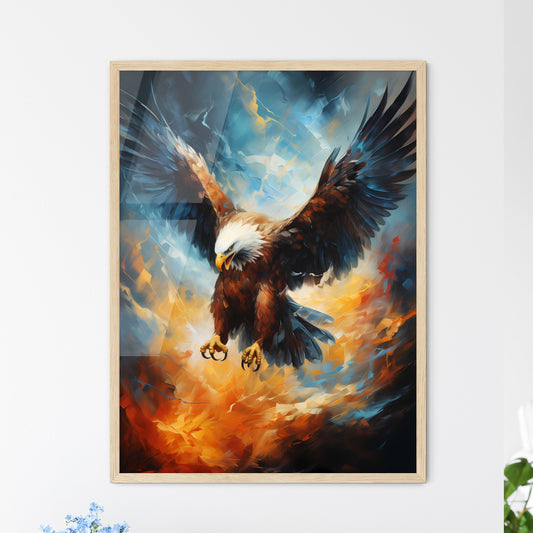 Flight Of Eagle  Abstract Fantasy  Wall Art