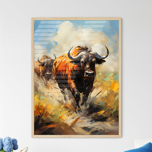 Gnu Migration On The Serengeti  Wall Art