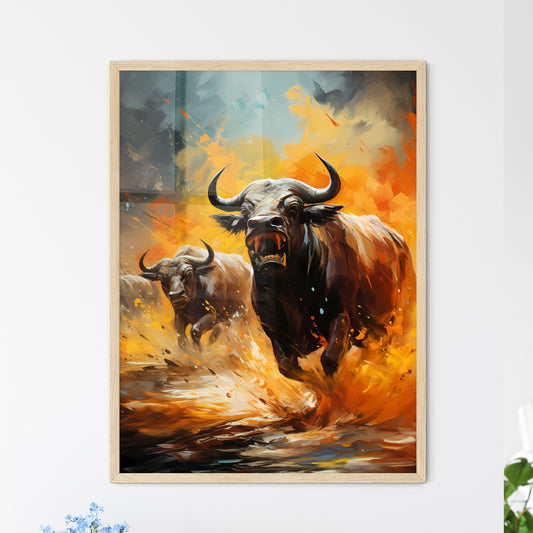 Gnu Migration On The Serengeti  Wall Art