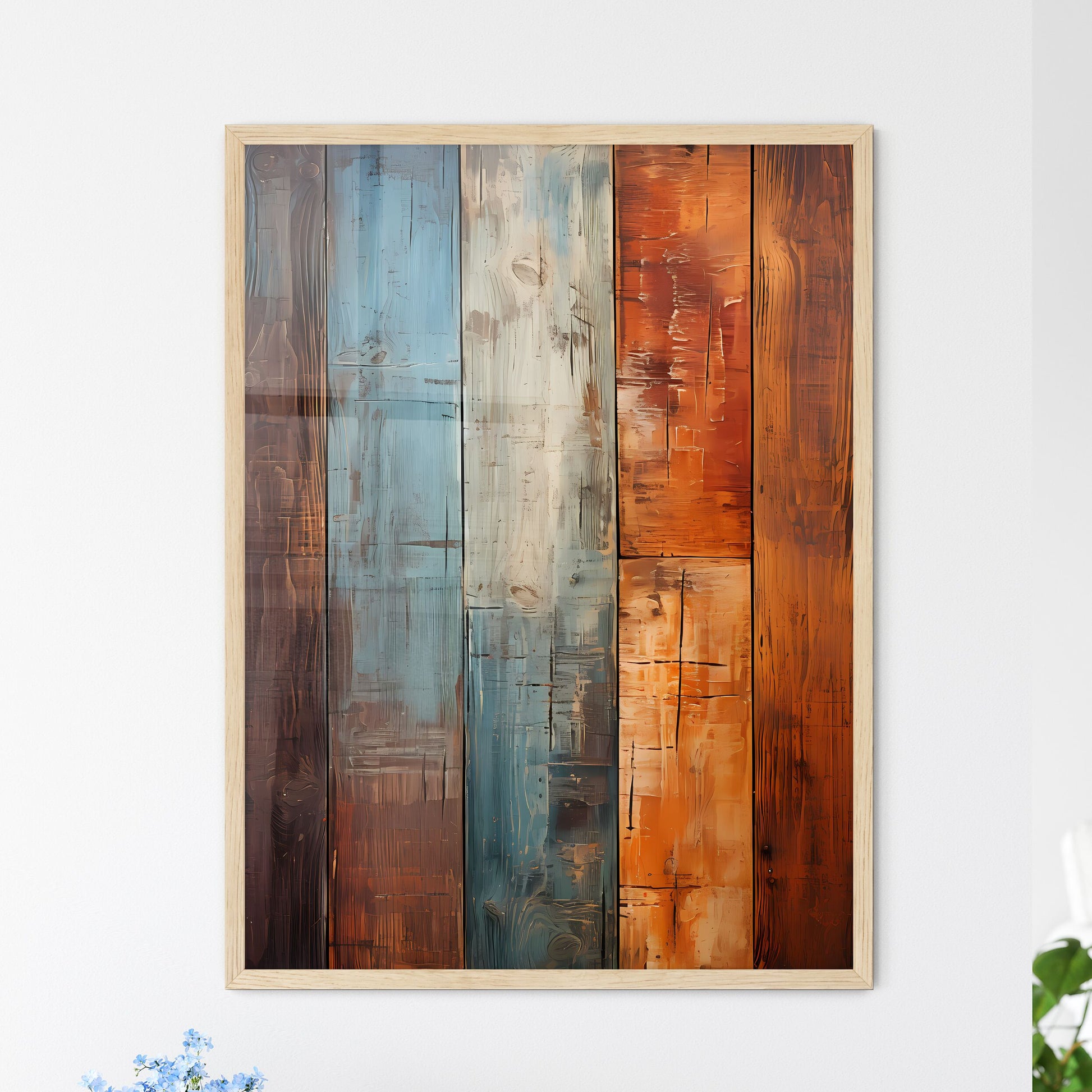 Old Wood Wall - A Close Up Of A Wood Wall Framed Art
