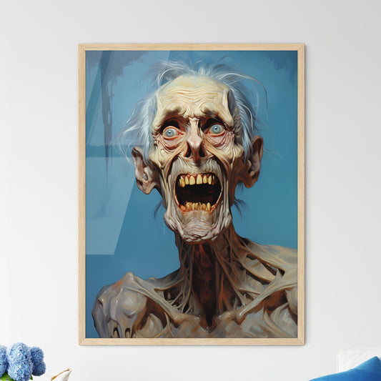 Portrait Of An Upset Man With Protruding Teeth  Wall Art