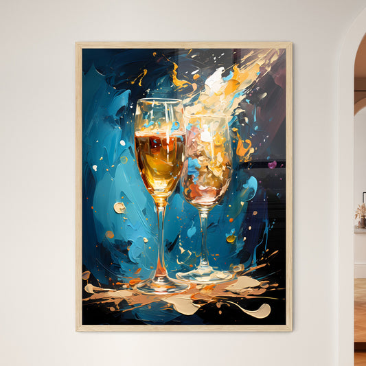 Prosecco Cocktail - A Painting O - Framed Art Print