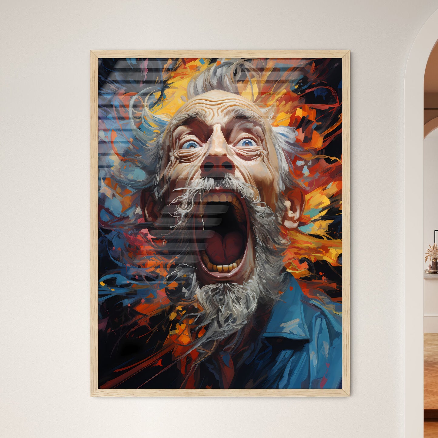 Puff Zip Zaap Ouch Comic Book Expressions  Wall Art