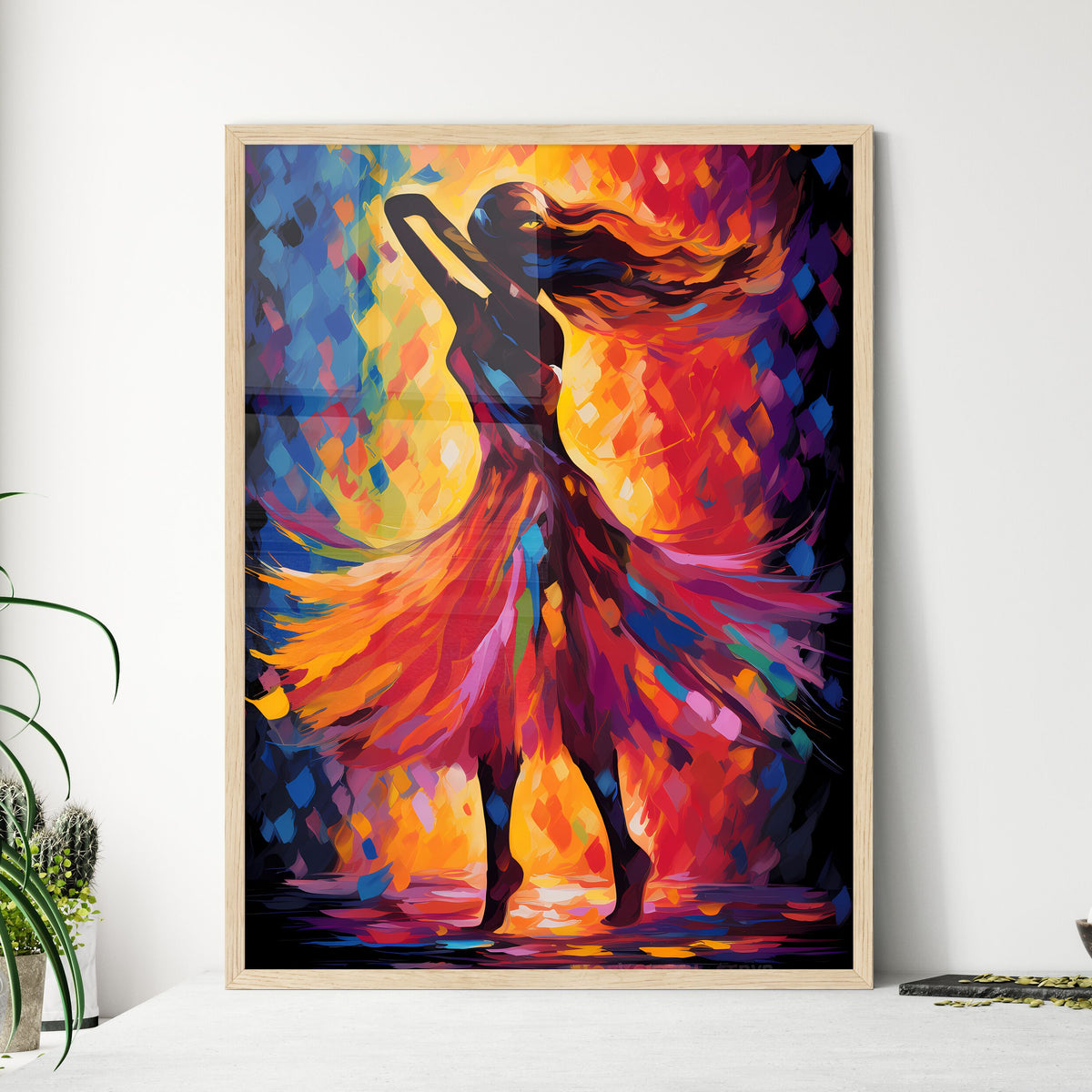 Silhouette Of Dancer  Wall Art